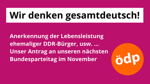 Wir denken gesamtdeustch!